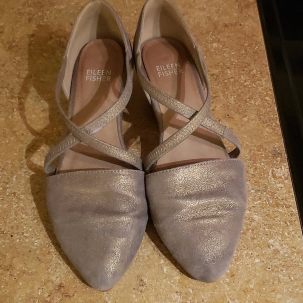Eileen Fisher Gold Shoes